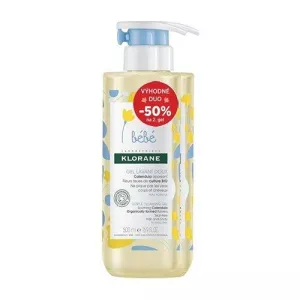 Klorane Bebe weiches Schaumgel für Körper und Haar, 2 x 500 ml