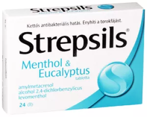 STREPSILS Menthol a Eucalyptus 24 Pastillen