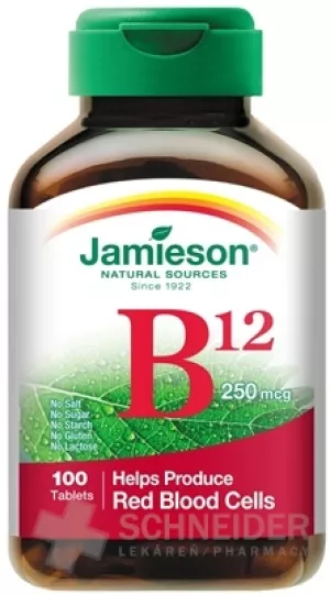 JAMIESON VITAMIN B12 METHYLCOBALAMIN 250 µg