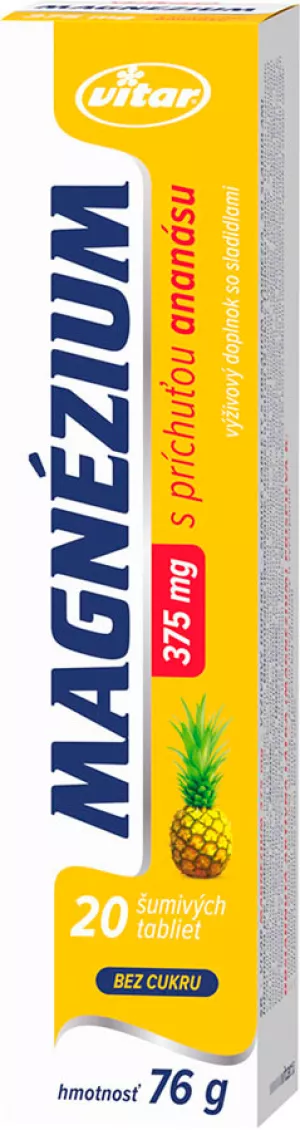 Vitar Magnesium Ananas 375 mg eff.