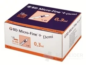 BD MICRO FINE + DEMI INSULIN. SPRITZE U-100