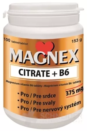 MAGNEX CITRAT 375MG+B6 100TBL