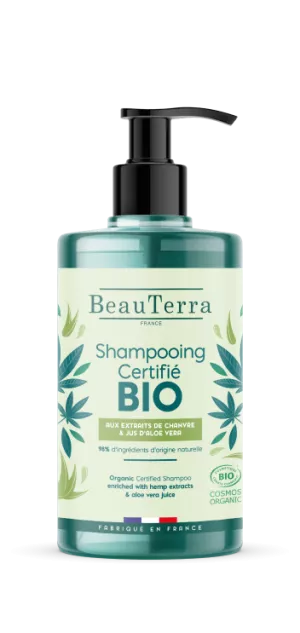 BeauTerra – Bio-Shampoo mit Hanfextrakt und Aloe Vera