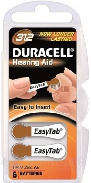 DURACELL HA 312 EASYTAB 1,4V-Batterien