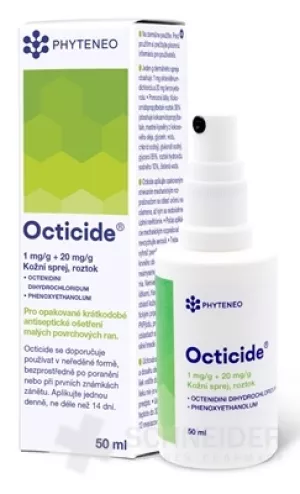 Octicide 1 mg/g + 20 mg/g Hautlösungsspray