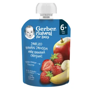 Gerber Natural Pouch Apfel, Banane und Erdbeere