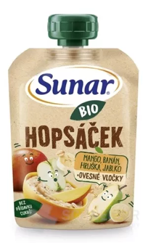 Sunar BIO HOPSÁČEK Mango, Banane, Birne, Apfel