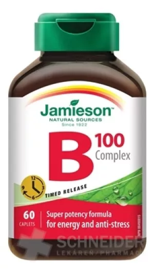 JAMIESON B-COMPLEX 100 mg PROGRESSIVE FREISETZUNG