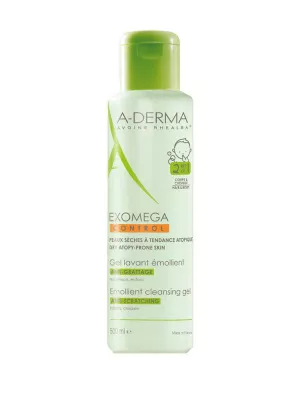 A-Derma Exomega Control Weichmachendes Waschgel 2 in 1 500 ml