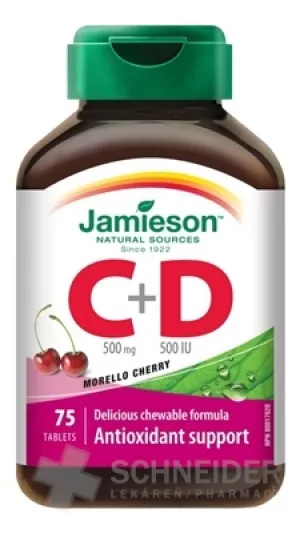 JAMIESON VITAMINE C und D Kirsche 500 mg/ 500 IE