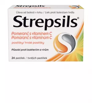 STREPSILS Orange mit Vitamin C 24 Pastillen