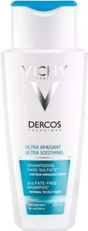 Vichy Dercos Ultra beruhigendes Shampoo für normales bis fettiges Haar, 200 ml