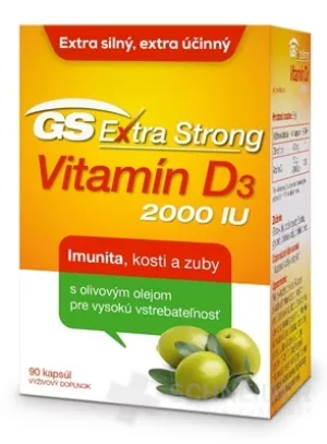 GS Extra Strong Vitamin D3 2000 IE cps. 90