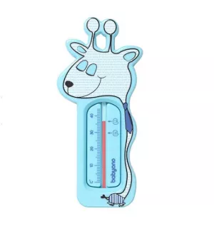 BABYONO Wasserthermometer - Giraffenblau, Rosa