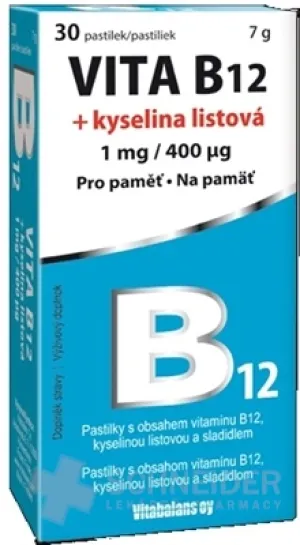 Vitabalans VITA B12 + Folsäure