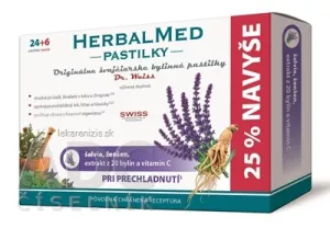 HerbalMed-Pastillen – Salbei, Ginseng, Extrakt aus 20 Kräutern und Vit.C 24+6-Paste.