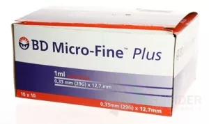 BD MICRO FINE INSULIN SPRITZE U-100