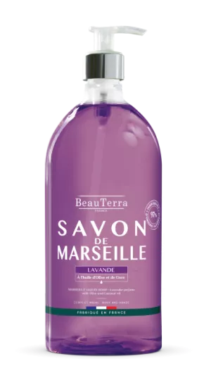 BeauTerra – traditionelle Marseiller Flüssigseife – Lavendel