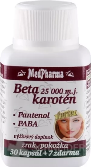 MedPharma BETACAROTINE 25.000 IE+Panthenol+PABA