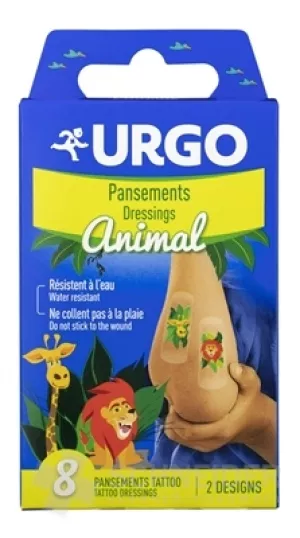 URGO Tattoo-Patches für Kinder, wasserfest, 2 Motive, 1x8 Stk