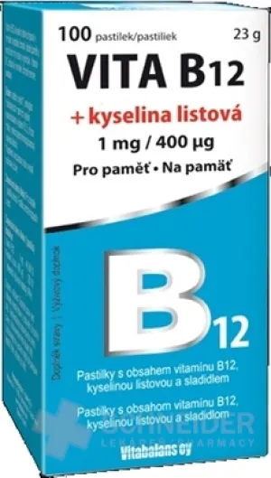 Vitabalans VITA B12 + Folsäure