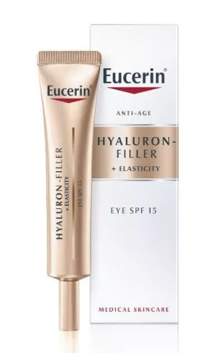 Eucerin Hyaluron-Filler + Elasticity Augencreme LSF 15 15 ml