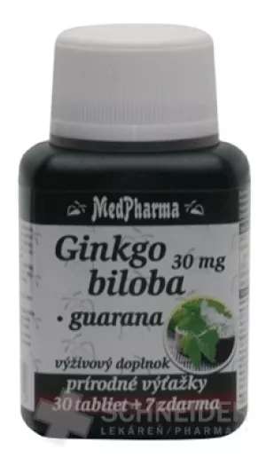 MedPharma GINKGO BILOBA + GUARANA