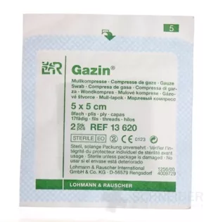 GAZIN GAS KOMPRIMIERT STERIL 5x5 cm