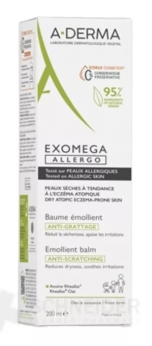 A-DERMA EXOMEGA ALLERGO Weichmachender Balsam