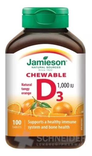 JAMIESON VITAMIN D3 1000 IE ORANGE