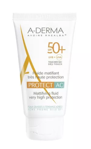 A-Derma Protect AC Mattierendes Fluid SPF 50+ 40 ml