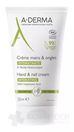 A-DERMA HAND- UND NAGELCREME FEUCHTIGKEITSSPENDEND