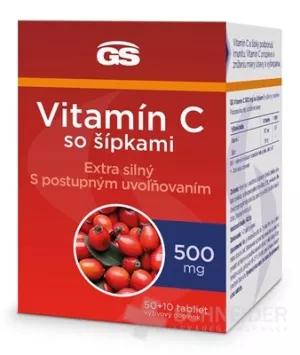 GS Vitamin C 500 mg mit Pfeilen