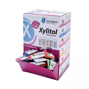 Miradent – ​​Xylitol žuvačky MIX 200ks