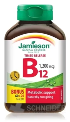 JAMIESON VITAMIN B12 METHYLCOBALAMIN 1200 μg