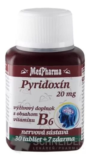 MedPharma PYRIDOXIN 20 mg (Vitamin B6)