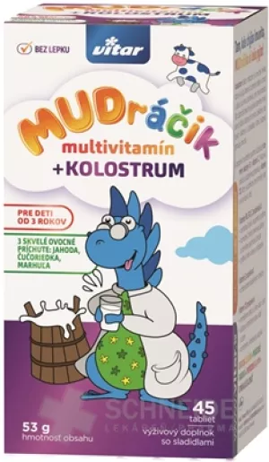 VITAR MUDráčik Multivitamin + Kolostrum