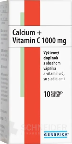 GENERISCHES CALCIUM + VITAMIN C 1000 mg