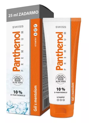 Panthenol SWISS PREMIUM Gel s Mentholom 100+25 ml