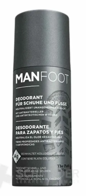 ManFoot DEODORANT für Schuhe und Füße für Männer