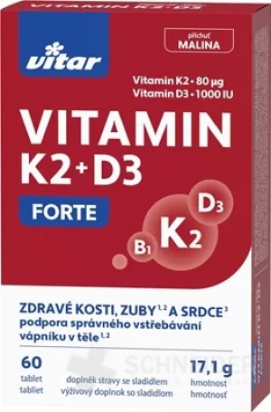 VITAR VITAMIN K2 + D3 FORTE