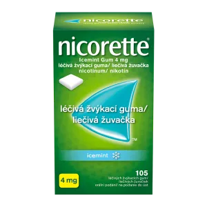 Nicorette® Icemint Gum 4 mg medizinischer Kaugummi