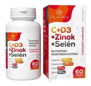 PLATAN Vitamin C+D+ZINK+SELEN 60 Stk